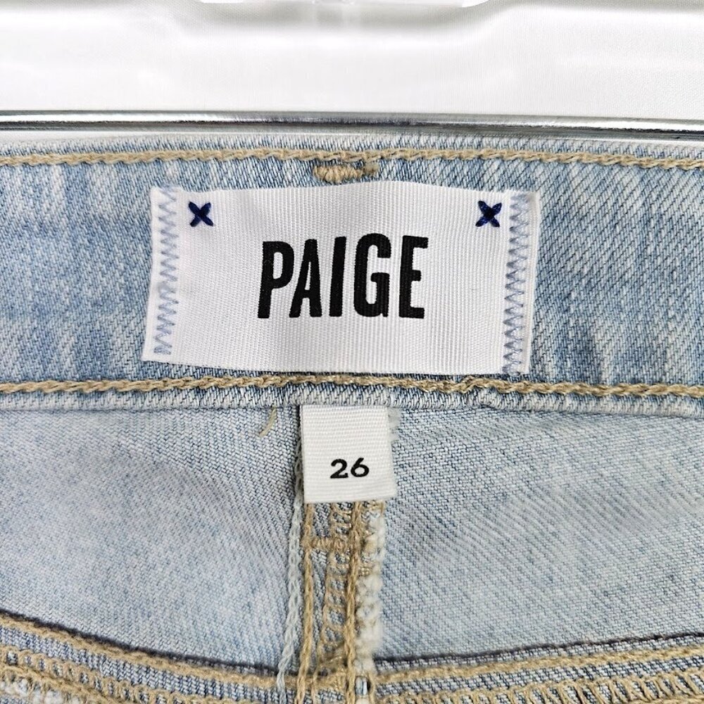 PAIGE Verdugo Jeans size 26 NAOMI CRYSTAL EMBELLISHED LIGHT WASH Ultra Skinny - Picture 7 of 12
